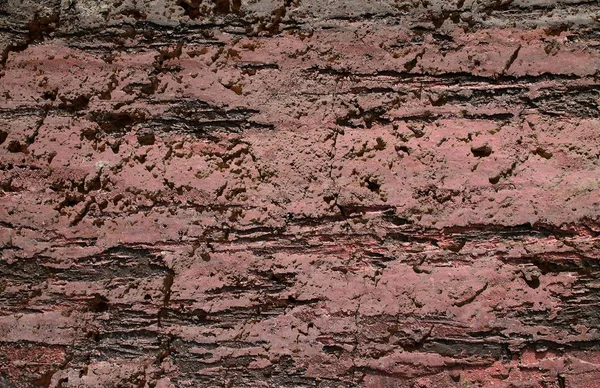 Yüksek çözünürlükte yaşlı yıpranmış çimento duvarlarında çatlaklar yakın çekim