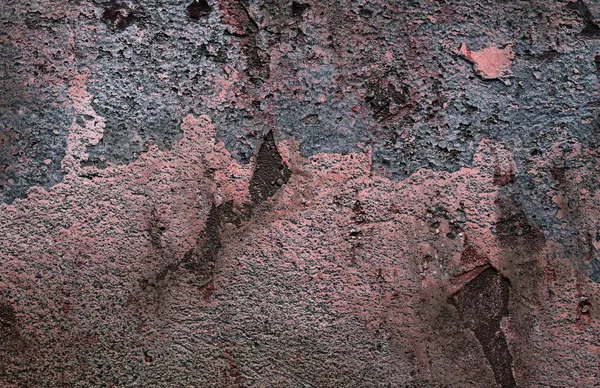 Yüksek çözünürlükte yaşlı yıpranmış çimento duvarlarında çatlaklar yakın çekim