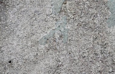 Yaşlı yıpranmış çimento ve beton duvarlar farklı binaların çatlaklar, yakın çekim