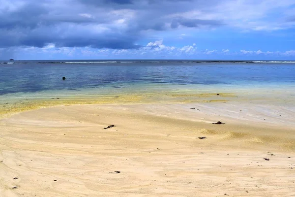 Beaufitful Plaj Manzarası Hint Okyanusu Ada Cenneti Seyşel Adaları Üzerinde — Stok fotoğraf