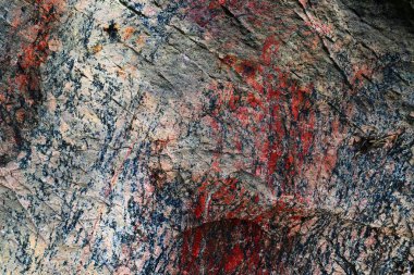 Granit yüzeyler ve malzemelerin yüksek çözünürlükte yakın çekim