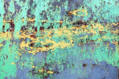 Yaşlı yüzey kapatmak ve yüksek çözünürlükte paslı metal yüzeyler yıpranmış