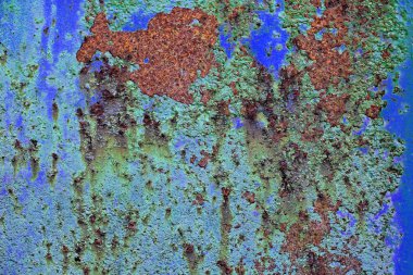 Yaşlı yüzey kapatmak ve yüksek çözünürlükte paslı metal yüzeyler yıpranmış