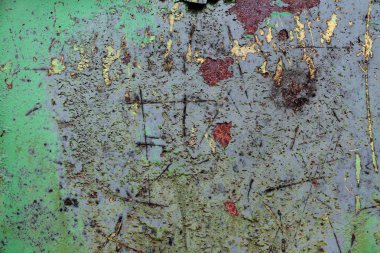 Yaşlı yüzey kapatmak ve yüksek çözünürlükte paslı metal yüzeyler yıpranmış