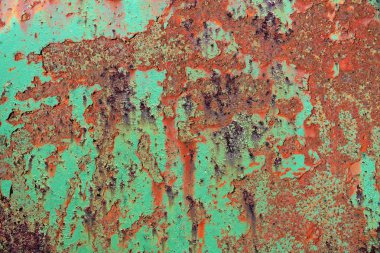 Yaşlı yüzey kapatmak ve yüksek çözünürlükte paslı metal yüzeyler yıpranmış