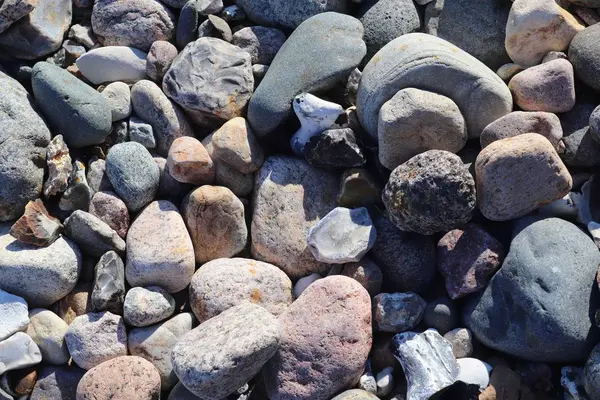 Pebbles Pedra Beuatiful Praia Mar Baltic Norte Alemanha — Fotografia de Stock