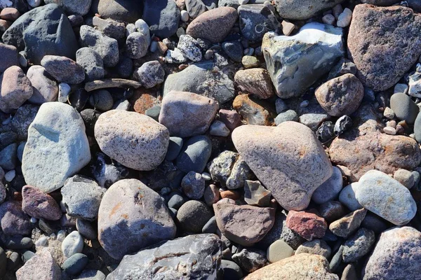 Hermosos Guijarros Piedra Playa Del Mar Báltico Norte Alemania — Foto de Stock