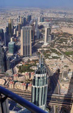 Dubai Uluslararası Dubai Kongre ve Sergi Sarayı 154th kattan çatı görünümü