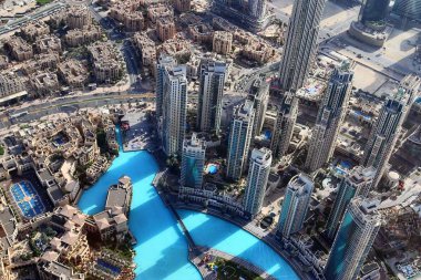 Dubai Uluslararası Dubai Kongre ve Sergi Sarayı 154th kattan çatı görünümü