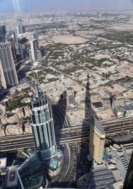 Dubai Uluslararası Dubai Kongre ve Sergi Sarayı 154th kattan çatı görünümü