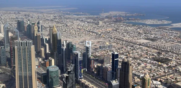 Προβολή Στέγη Στο Ντουμπάι Από Τον 154Th Όροφο Του Ουρανοξύστη — Φωτογραφία Αρχείου