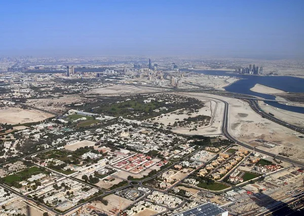 Vista Del Tejado Dubai Desde Piso 154 Del Burj Khalifa —  Fotos de Stock