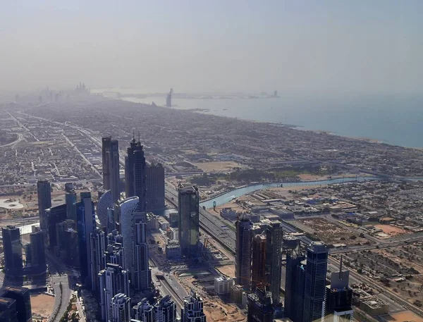 Dachblick Auf Dubai Vom 154 Stock Des Burj Khalifa — Stockfoto