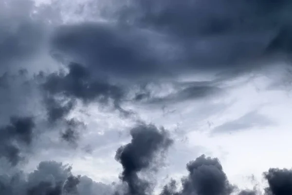 Ciemny Burza Piorunami Chmury Formacji Seszele — Zdjęcie stockowe
