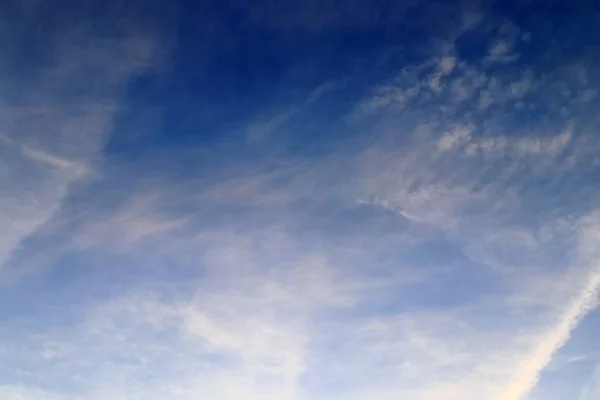 Belle Prove Vapore Aerei Durante Cielo Arancio Tramonto Visto Germania — Foto Stock