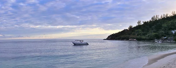 Superbe Panorama Plage Haute Résolution Pris Sur Les Îles Paradisiaques — Photo
