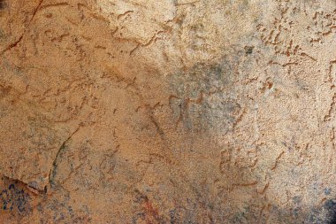 Yakın yüksek çözünürlükte granit ve beton duvar yüzeyine kadar ayrıntılı