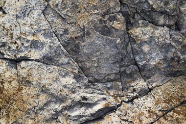 Yakın yüksek çözünürlükte granit ve beton duvar yüzeyine kadar ayrıntılı