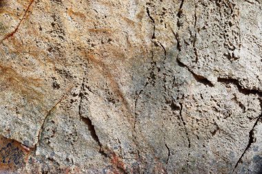Yakın yüksek çözünürlükte granit ve beton duvar yüzeyine kadar ayrıntılı