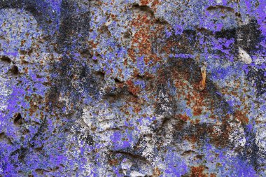 Eski paslı yüzey kapatmak ve yüksek çözünürlüklü metal duvar yapıları yıpranmış