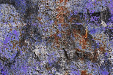 Eski paslı yüzey kapatmak ve yüksek çözünürlüklü metal duvar yapıları yıpranmış