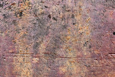 Eski paslı yüzey kapatmak ve yüksek çözünürlüklü metal duvar yapıları yıpranmış