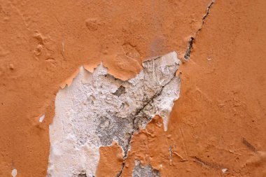 Yaşlı ve yıpranmış boya yüzeyde yüksek çözünürlükte farklı duvarlar kadar kapatın