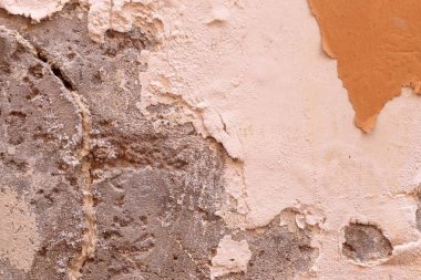 Yaşlı ve yıpranmış boya yüzeyde yüksek çözünürlükte farklı duvarlar kadar kapatın