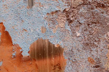 Detaylı yıpranmış boya yüzeyde yüksek çözünürlükte farklı duvarlar kadar kapatın