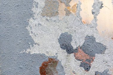 Detaylı yıpranmış boya yüzeyde yüksek çözünürlükte farklı duvarlar kadar kapatın