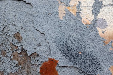 Detaylı yıpranmış boya yüzeyde yüksek çözünürlükte farklı duvarlar kadar kapatın