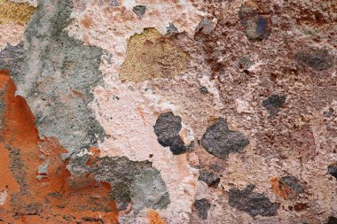 Detaylı yıpranmış boya yüzeyde yüksek çözünürlükte farklı duvarlar kadar kapatın