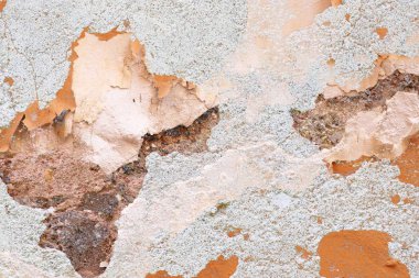 Detaylı yıpranmış boya yüzeyde yüksek çözünürlükte farklı duvarlar kadar kapatın