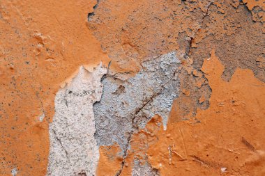 Detaylı yıpranmış boya yüzeyde yüksek çözünürlükte farklı duvarlar kadar kapatın