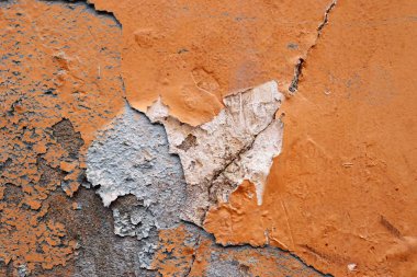 Detaylı yıpranmış boya yüzeyde yüksek çözünürlükte farklı duvarlar kadar kapatın