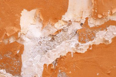 Detaylı yıpranmış boya yüzeyde yüksek çözünürlükte farklı duvarlar kadar kapatın