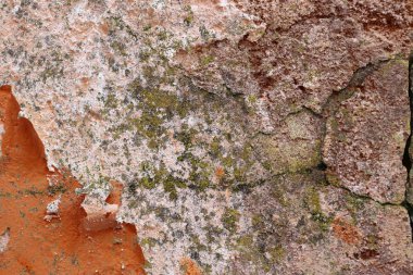 Detaylı yıpranmış boya yüzeyde yüksek çözünürlükte farklı duvarlar kadar kapatın