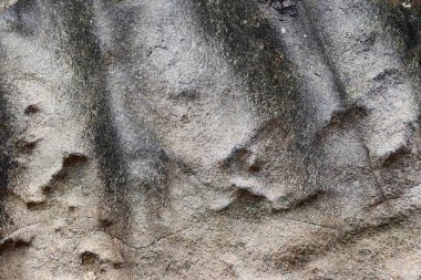 Yakın granit ve beton duvarlar ve zemin yüzeyi kadar ayrıntılı