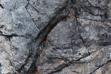 Yakın granit ve beton duvarlar ve zemin yüzeyi kadar ayrıntılı