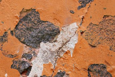 Yüksek çözünürlüklü yüzeyinde yaşlı ve yıpranmış boya duvarlar Almanya'da kapatın