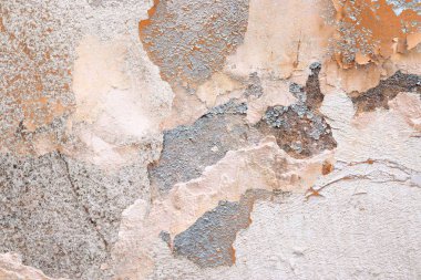 Yüksek çözünürlüklü yüzeyinde yaşlı ve yıpranmış boya duvarlar Almanya'da kapatın