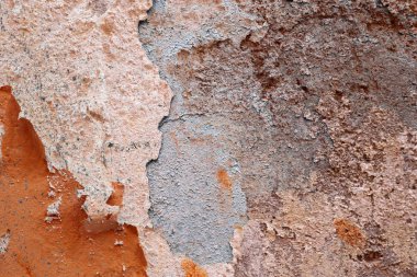 Yüksek çözünürlüklü yüzeyinde yaşlı ve yıpranmış boya duvarlar Almanya'da kapatın