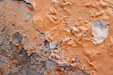 Yüksek çözünürlüklü yüzeyinde yaşlı ve yıpranmış boya duvarlar Almanya'da kapatın