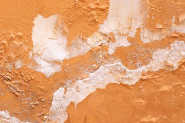 Yüksek çözünürlüklü yüzeyinde yaşlı ve yıpranmış boya duvarlar Almanya'da kapatın