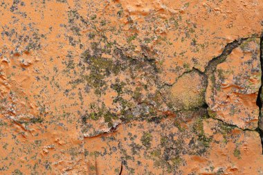 Yüksek çözünürlüklü yüzeyinde yaşlı ve yıpranmış boya duvarlar Almanya'da kapatın