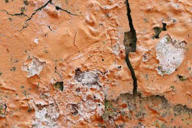 Yüksek çözünürlüklü yüzeyinde yaşlı ve yıpranmış boya duvarlar Almanya'da kapatın