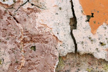 Yüksek çözünürlüklü yüzeyinde yaşlı ve yıpranmış boya duvarlar Almanya'da kapatın