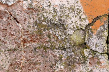 Yüksek çözünürlüklü yüzeyinde yaşlı ve yıpranmış boya duvarlar Almanya'da kapatın