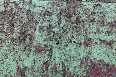 Yüksek çözünürlükte paslı ve beton duvar yüzeyine kadar kapatın