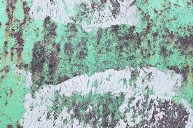 Yüksek çözünürlükte paslı ve beton duvar yüzeyine kadar kapatın